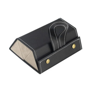 Sunglasses Organizer with 3 Slots, Portable Travel Glasses Case Storage, Eyeglasses Storage Box Hanging Eyewear Holder for Women Men (Black), Black, free size