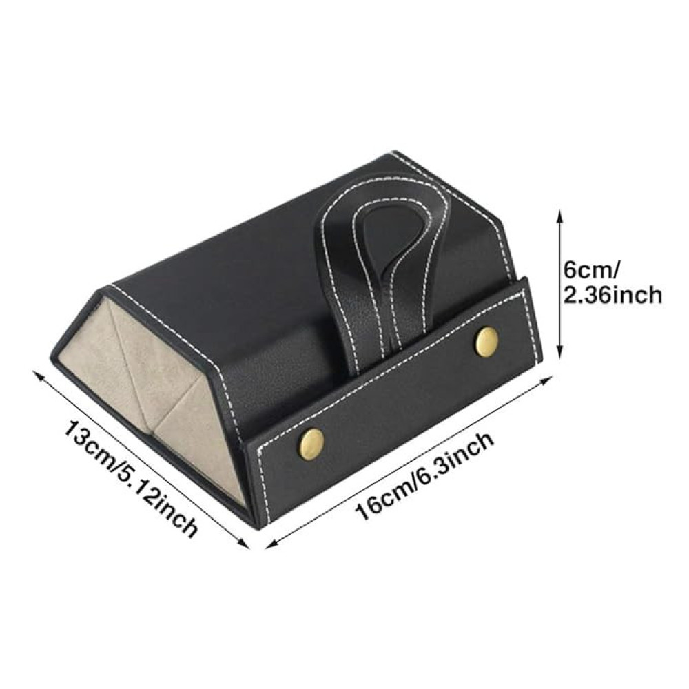 Sunglasses Organizer with 3 Slots, Portable Travel Glasses Case Storage, Eyeglasses Storage Box Hanging Eyewear Holder for Women Men (Black), Black, free size