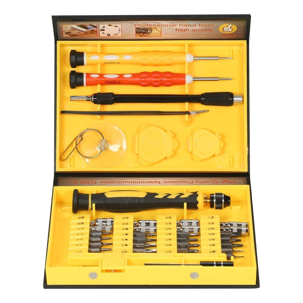 M-ved Precision Screwdrivers Set 38 in 1 Telecommunication Tool Torx Hex Slotted and Phillips Screwdrivers Set Repair Tools Kit for Cellphone Laptop
