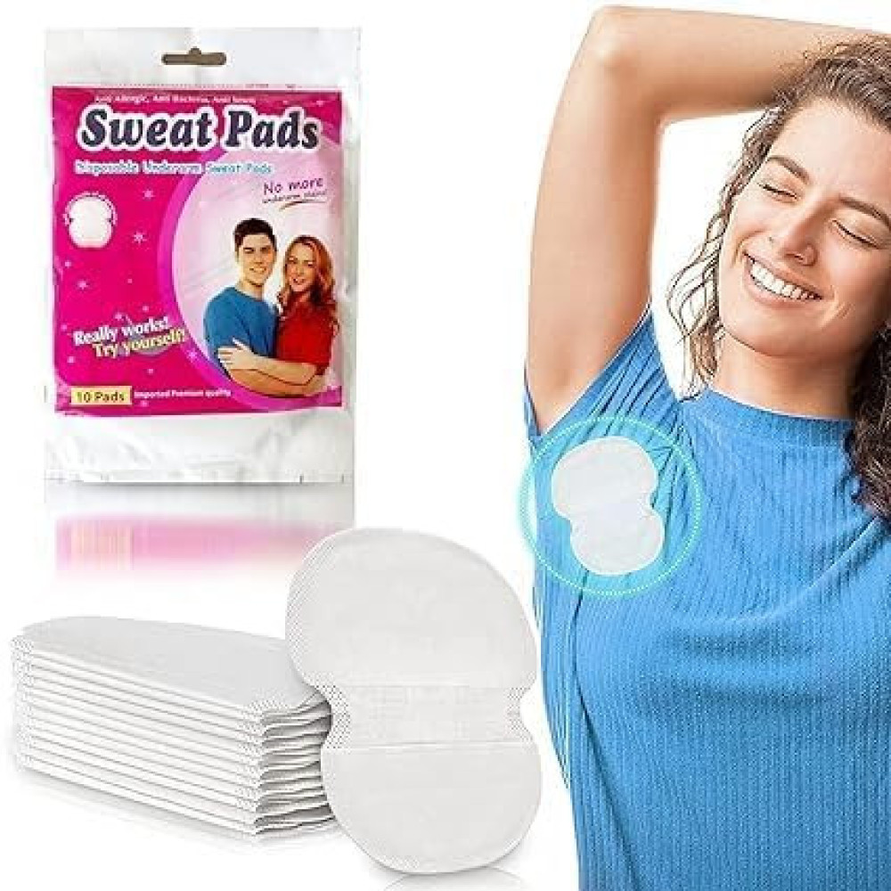Sweat Pads For Women Blouse Underarm Sweat Pad For Women & Men Arm Pads For Blouse Underarm Pads For Women Sweat Pads Sweating Pads For Women Underarms Arm Pads For Blouse 10 Pads (Pack Of 1)