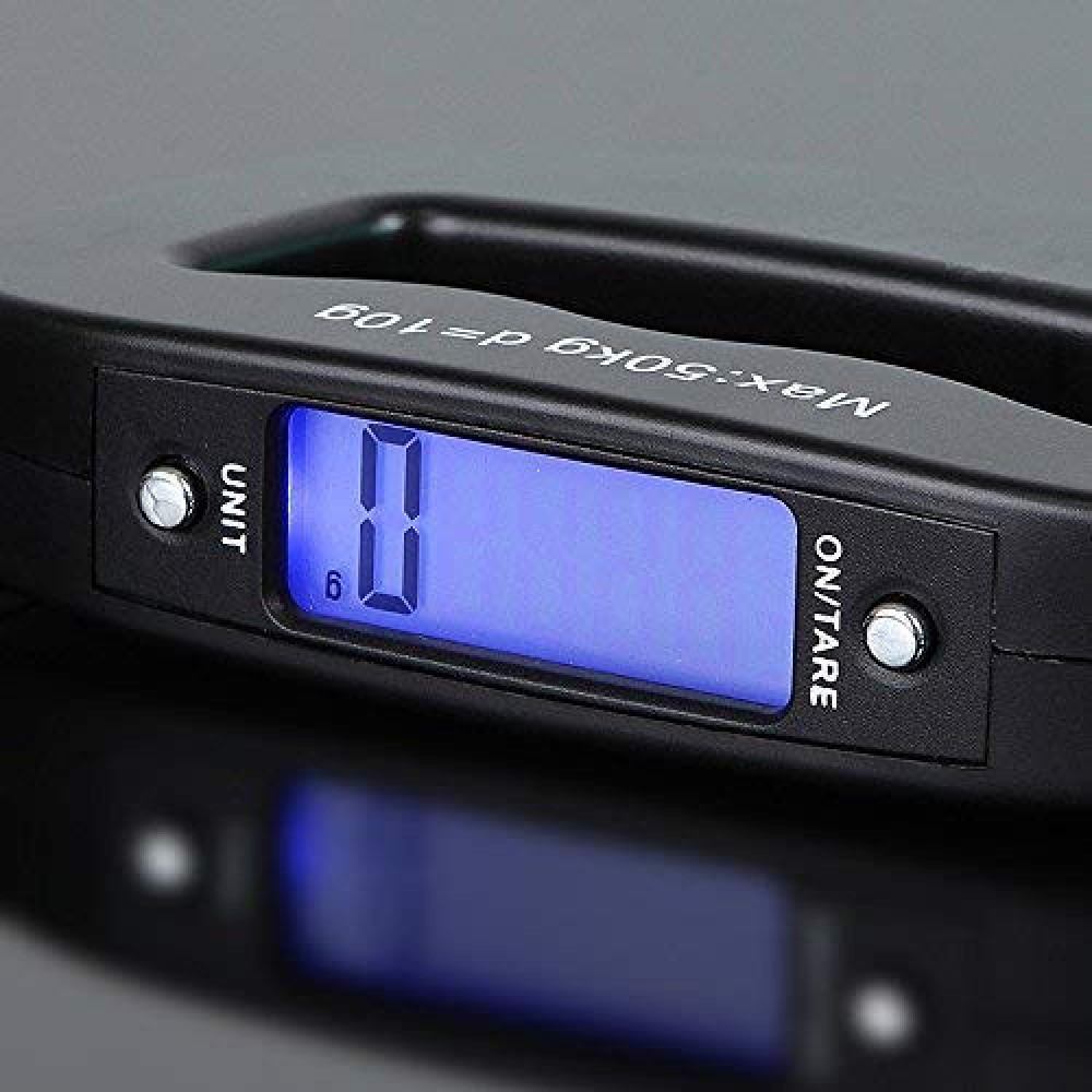 Airplane A09 Electronic Digital LCD Luggage Travel Weighing Digital Heavy Duty Handgripped Portable Luggage Scale, 50kg (Multicolor)