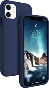 M-ved Silicone Back Case for iPhone 11, Soft-Touch Phone Back Cover for Apple iPhone 11-DARK BLUE