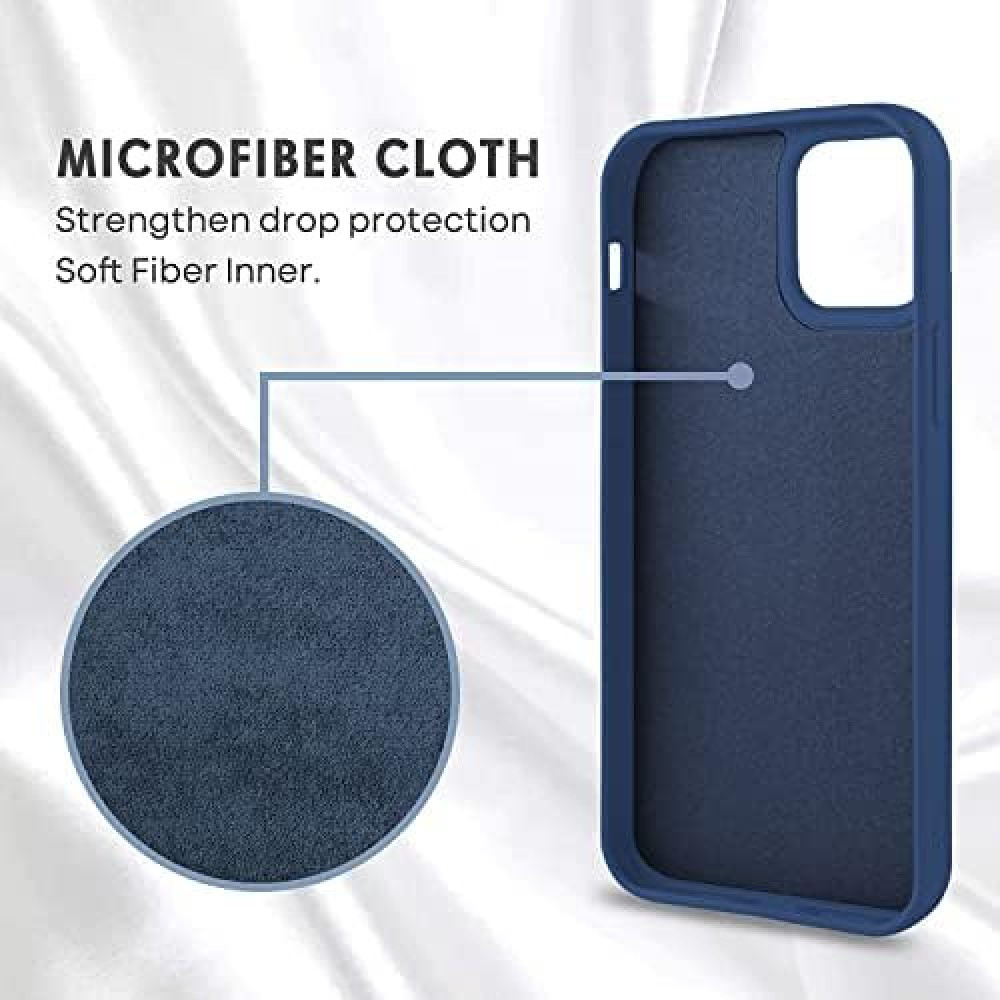 M-ved Silicone Back Case for iPhone 11, Soft-Touch Phone Back Cover for Apple iPhone 11-DARK BLUE