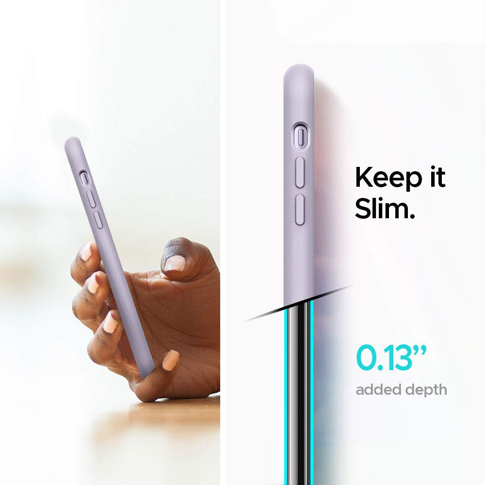 M-ved  Silicone Back Case for iPhone 11, Soft-Touch Phone Back Cover for Apple iPhone 11 - PURPLE