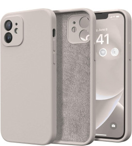 M-ved Silicone Back Case for iPhone 11, Soft-Touch Phone Back Cover for Apple iPhone 11 grey