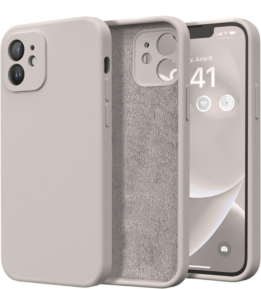 M-ved Silicone Back Case for iPhone 11, Soft-Touch Phone Back Cover for Apple iPhone 11 grey