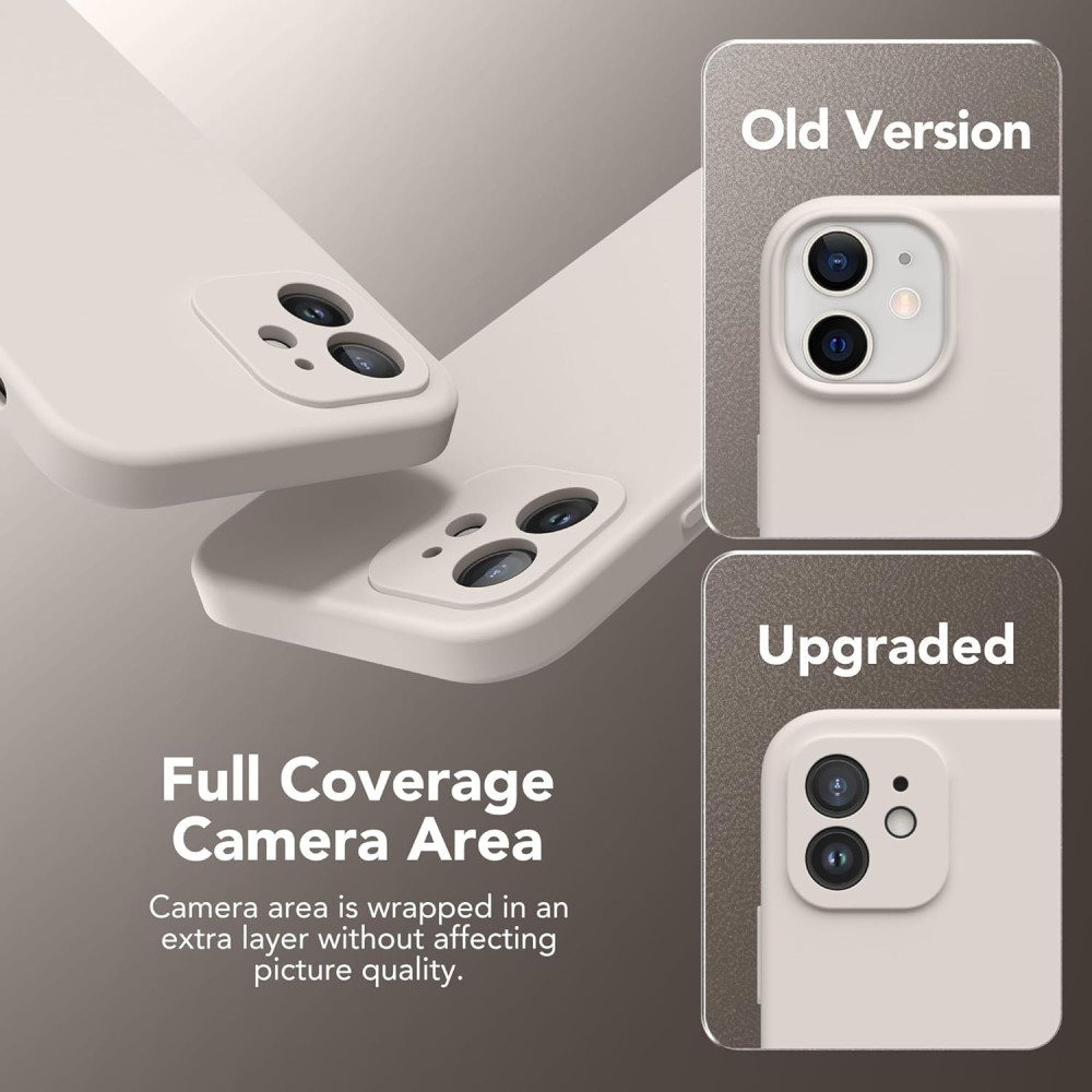 M-ved Silicone Back Case for iPhone 11, Soft-Touch Phone Back Cover for Apple iPhone 11 grey