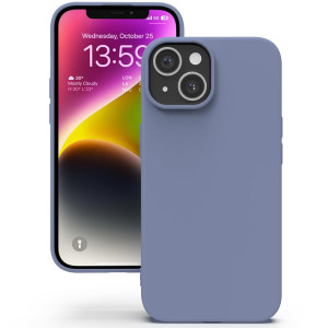 M-ved Silicone Back Case for iPhone 13, Soft-Touch Phone Back Cover for Apple iPhone 13 -purple