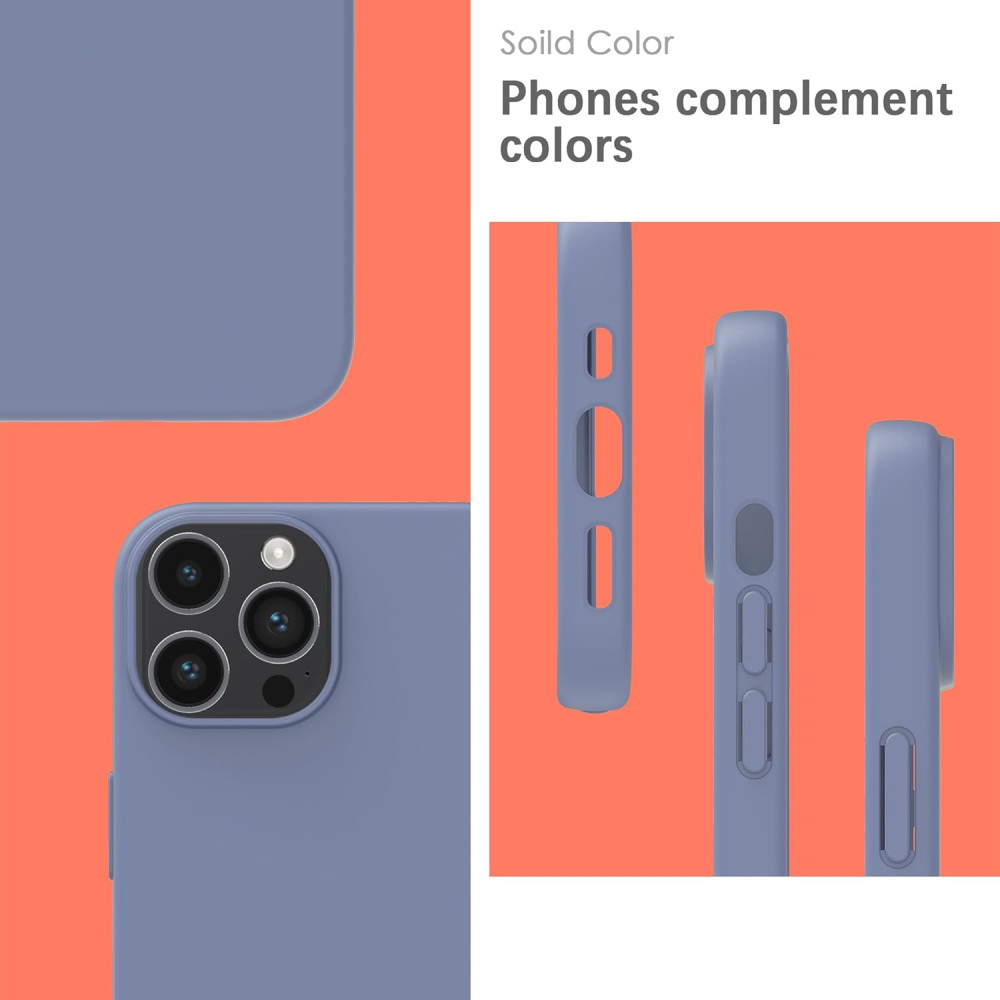 M-ved Silicone Fit Back Cover Case Compatible with iPhone 13 Pro Max -purple