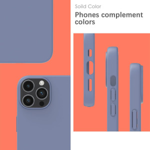 M-ved Silicone Fit Back Cover Case Compatible with iPhone 13 Pro Max -purple