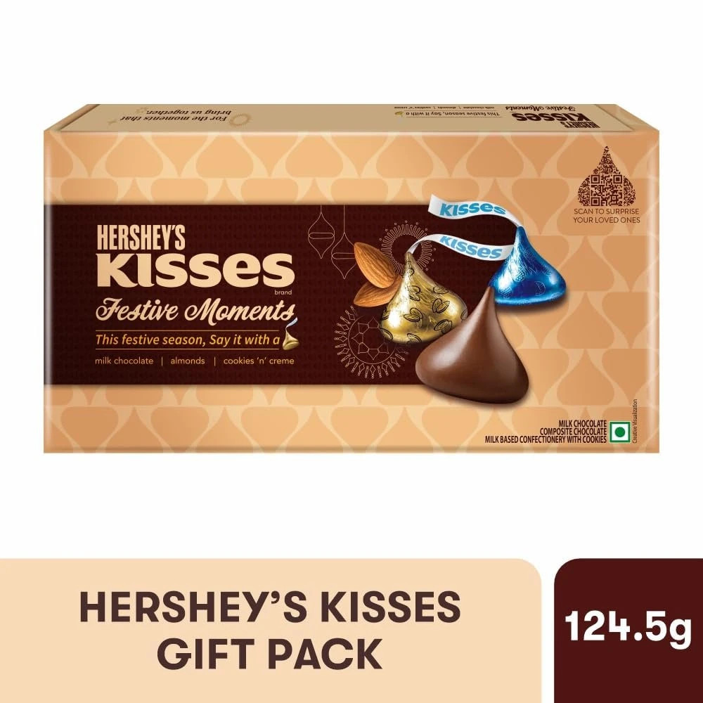 Hershey's Kisses Moments Chocolate Gift Pack, 129g