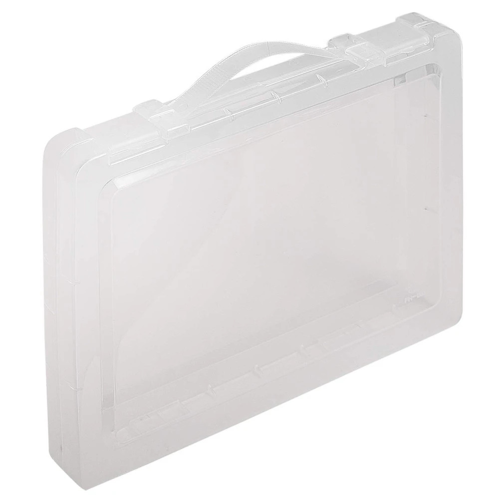 M ved Clear Plastic Document Storage Case, 31 x 23 x 2 cm,