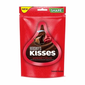 HERSHEY'S Kisses Special Dark  Almonds Chocolates 33gm