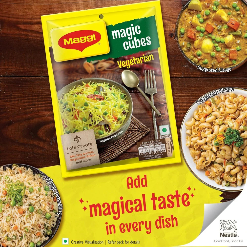 Maggi Magic Cubes, Vegetarian Seasoning, for Mix Veg