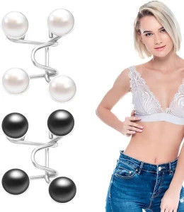 M ved Adjustable Waist Buckle for Loose Jeans Pants, Pearl