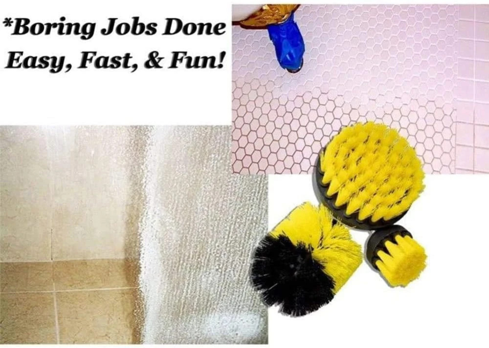 M ved Power Drill Scrubber Brush 4PCS Set