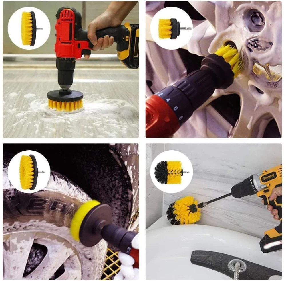 M ved Power Drill Scrubber Brush 4PCS Set