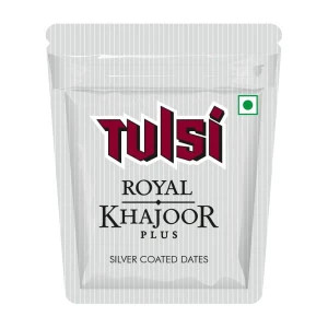 8 pack Tulsi Royal Khajoor plus silver Coted dates