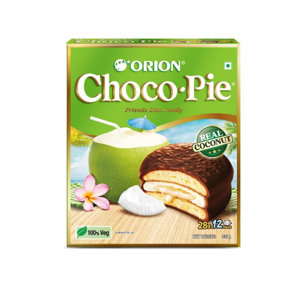Orion Real Coconut Chocopie Cookies - 12 pcs 336g