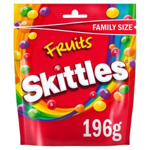 Skittles Fruits Flavoured Candy, 196 g