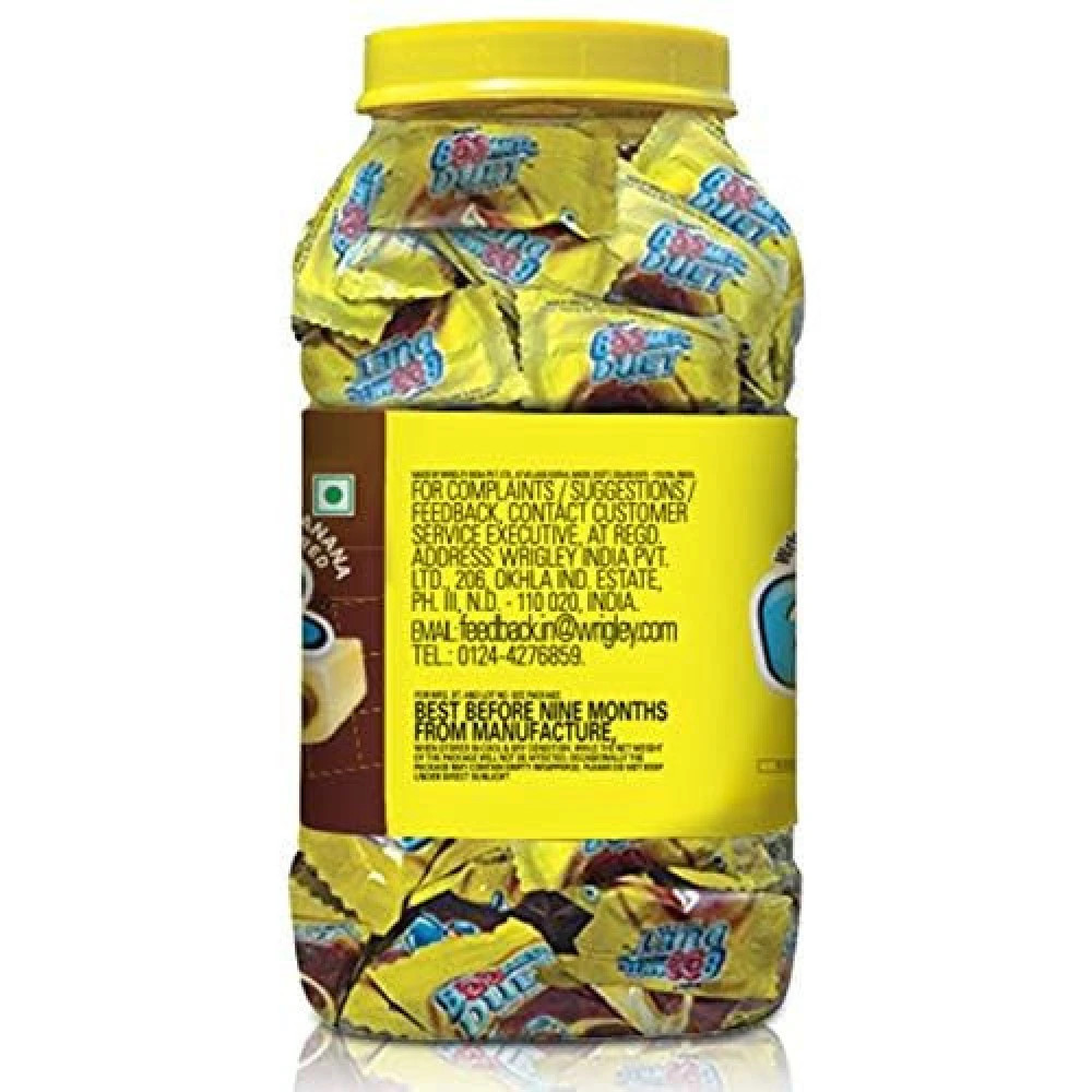 Boomer Duet Bubblegum Chocolate Center Candy Jar, Pack OF 3