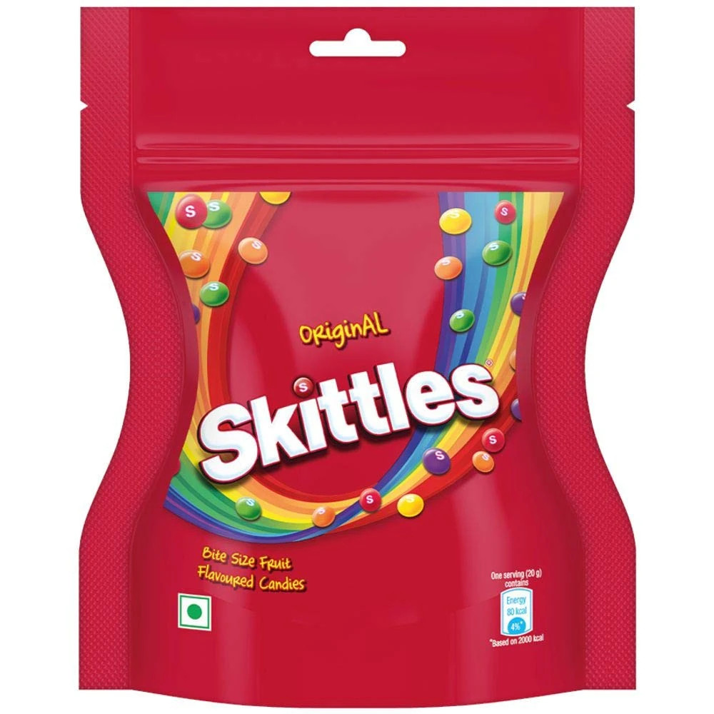 Skittles Original Fruit Flavoured Candies, 100 g Pouch
