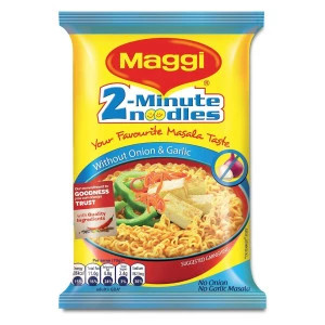 Maggi 2-Minute Noodles - No Onion and No Garlic, 70g Pouch