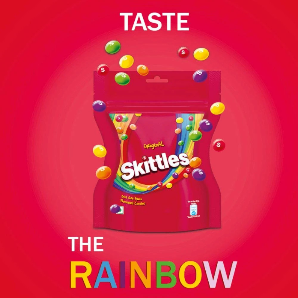 Skittles Wildberry Mixedfruit Flavoured Candies, 100 Gm